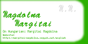 magdolna margitai business card